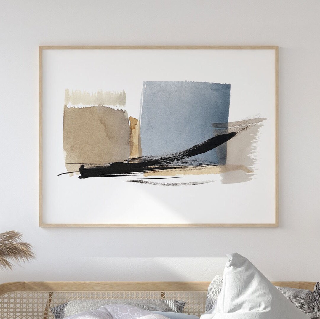 Printable Abstract Neutral Wall Art 30x40, Downloadable Prints, Large
