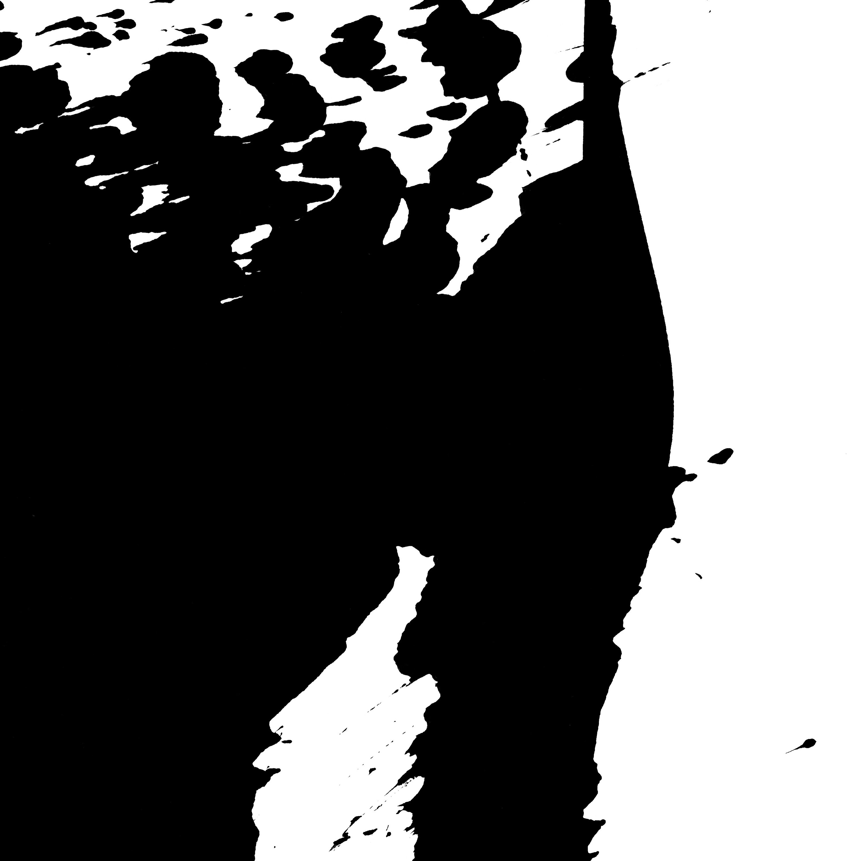 Abstract Painting Set of 4 Prints Black and White Modern Wall Etsy