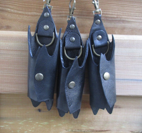 Porte-clés Batman En Cuir Synthétique - Étui à Clés Noir - Style Rétro Et Pratique