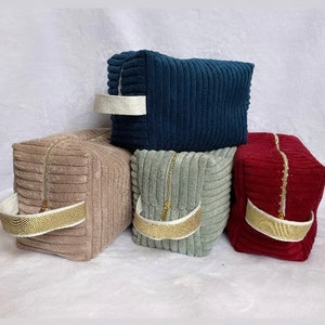 Velvet toiletry bag