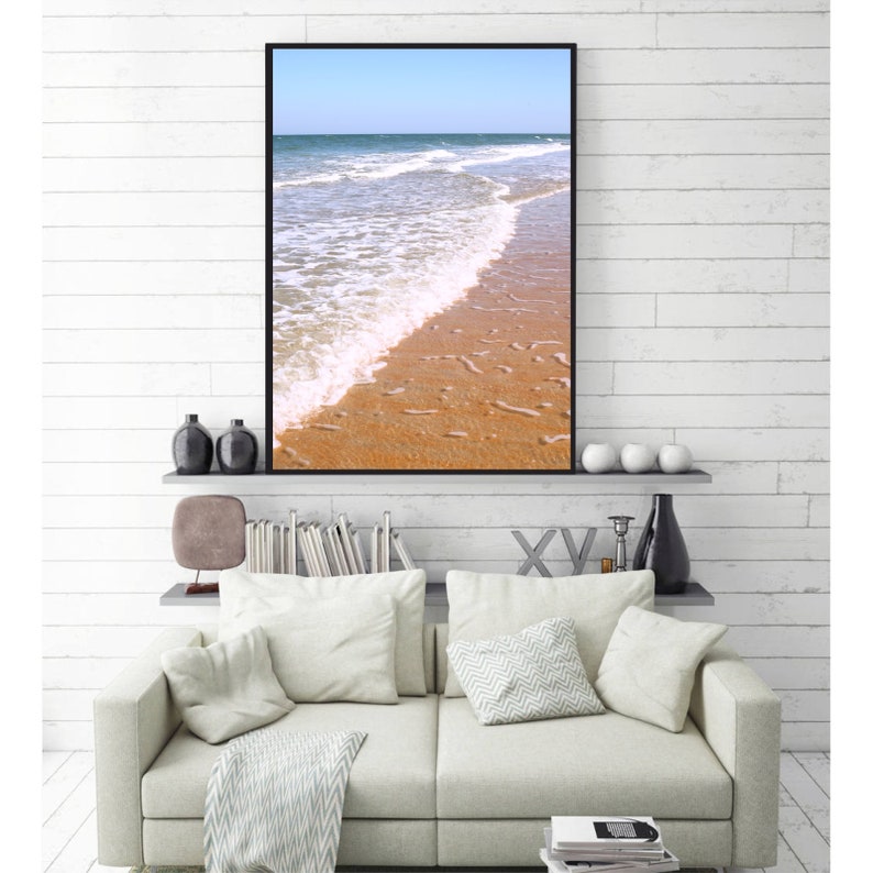 Sea Foam Print Printable Nautical Wall Art Coastal Decor ...