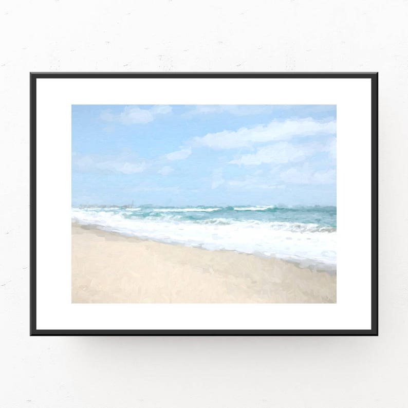 Sandy Beach Art Print Beach Wall Art Coastal Decor Beach - Etsy