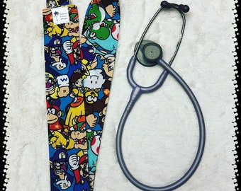 MARIO - Stethoscope - Cover - JAPANESE - Anime - Nintendo - Gamer - Nurse - Doctor - Paramedic - EMS - Gift -  Veterinarian - Geek