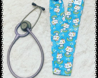 UNICORN KITTY - Stethoscope  - Cover, Sock, Animal, Lover, Nurse, Paramedic, Doctor, Veterinarian, Gift, Novelty