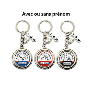 Porte clés moniteur auto école personnalisé, "Moniteur d'auto-école qui déchire", cadeau moniteur auto école personnalisé