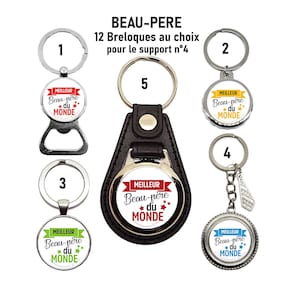Porte clés beau-père, décapsuleur Meilleur beau-père de l'univers, cadeau beau-père pour la fête des pères, cadeau pour lui