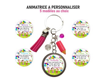Personalized Activity Leader Keychain, Activity Leader Gift, Thank You Activity Leader, End-of-Year Gift, Name Keychain, Leisure Center