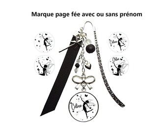 Marque page fée personnalisé, cabochon fée, cadeau copine, marque page féérique, cadeau pour elle