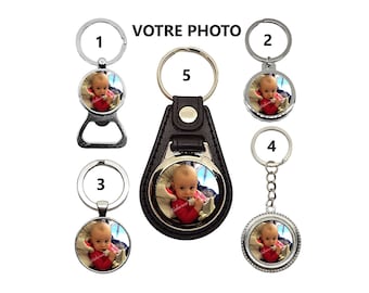 Porte clés personnalisé photo, décapsuleur photo personnalisé, porte clés papy personnalisé, fête des pères, porte clés photo, idée cadeau