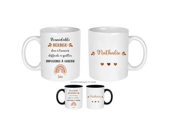 Personalized nanny mug, teacher gift, atsem, aesh, nursery assistant, end of contract nanny gift, personalized mug, teacher mug