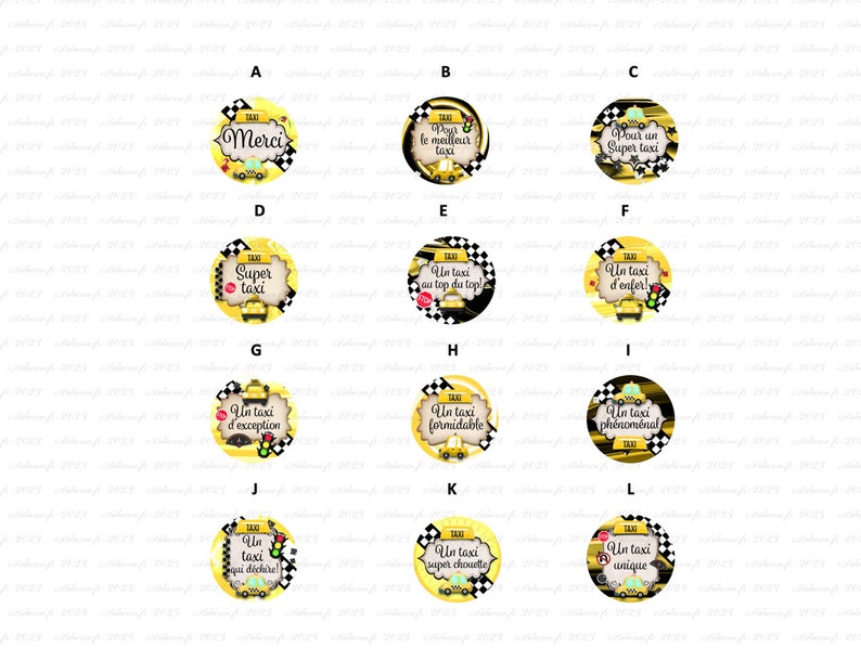 Votre prénom, Porte clés taxi personnalisé, cadeau taxi, Un taxi au top du top, 12 modèles au choix, porte clés chauffeur de taxi image 2