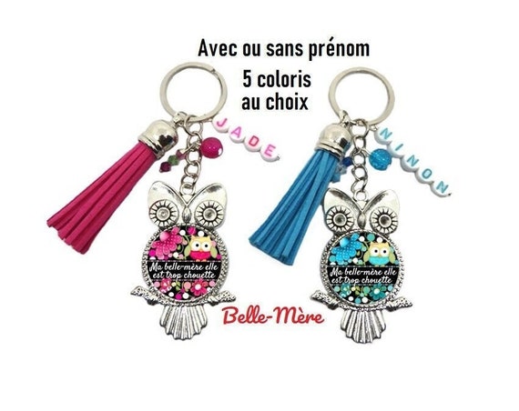 Porte-clés avec étiquette modifiable personnalisable fabriqué France