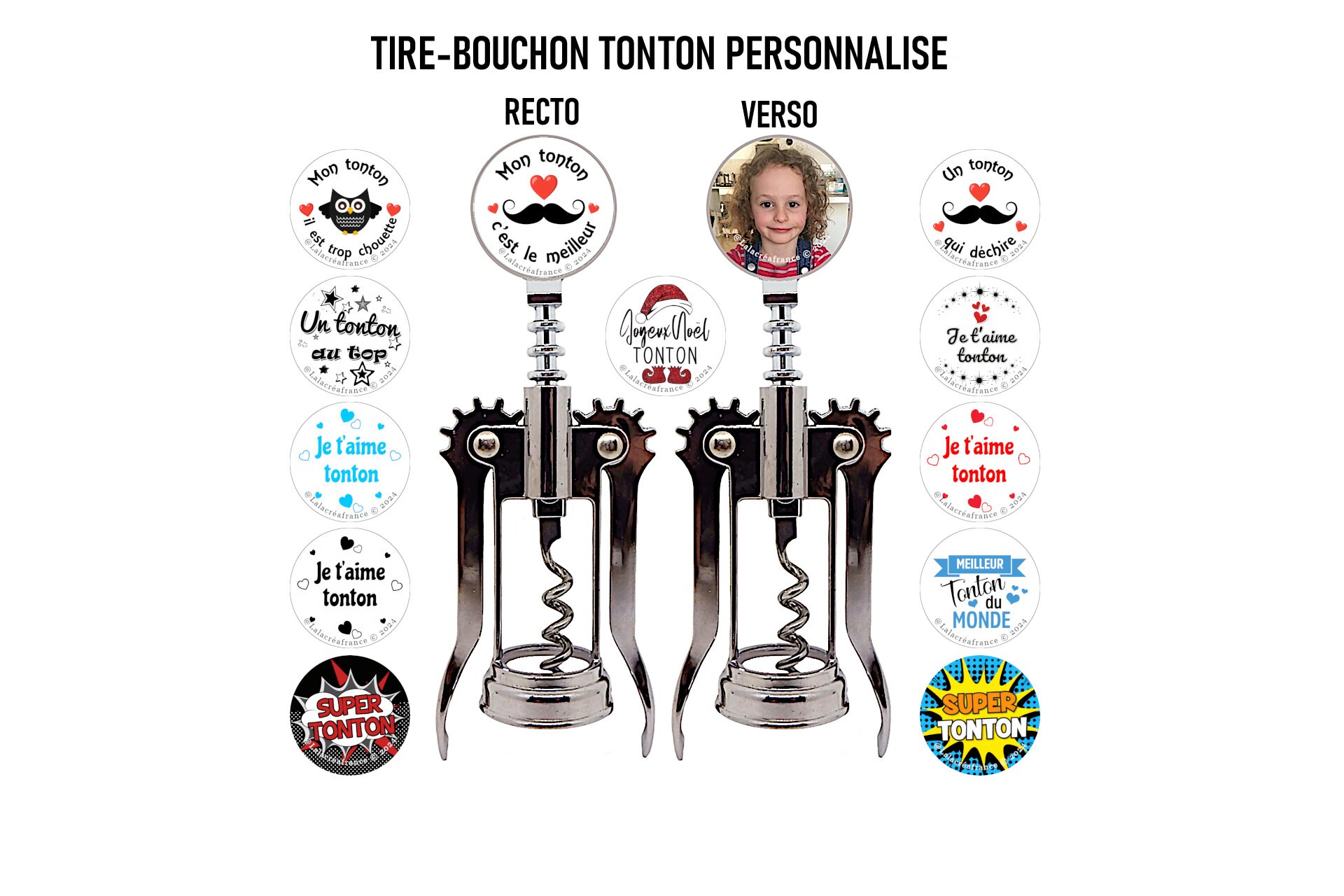 Ouvre-bouteille Personnalisé "Tonton (ou Autre) Sous Pression" | Bettina-kdo