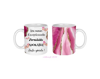 Mug personnalisé maman, tasse personnalisée mamie, marraine, tatie, tata, collègue, amie, copine, soeur, cadeau personnalisé, cadeau noël