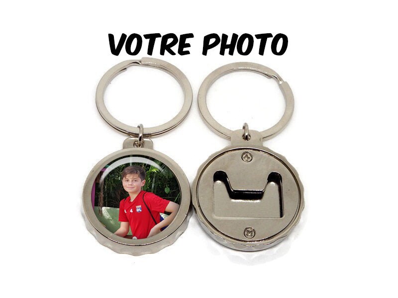 Porte Clés Personnalisé Photo, Décapsuleur Personnalisé, Porte Papy, Cadeau Mariage, Fête Des Pères