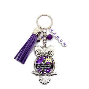 Your first name Colleague keyring, colleague gift, My colleague is so nice, personalized keyring, 5 colors to choose from Purple