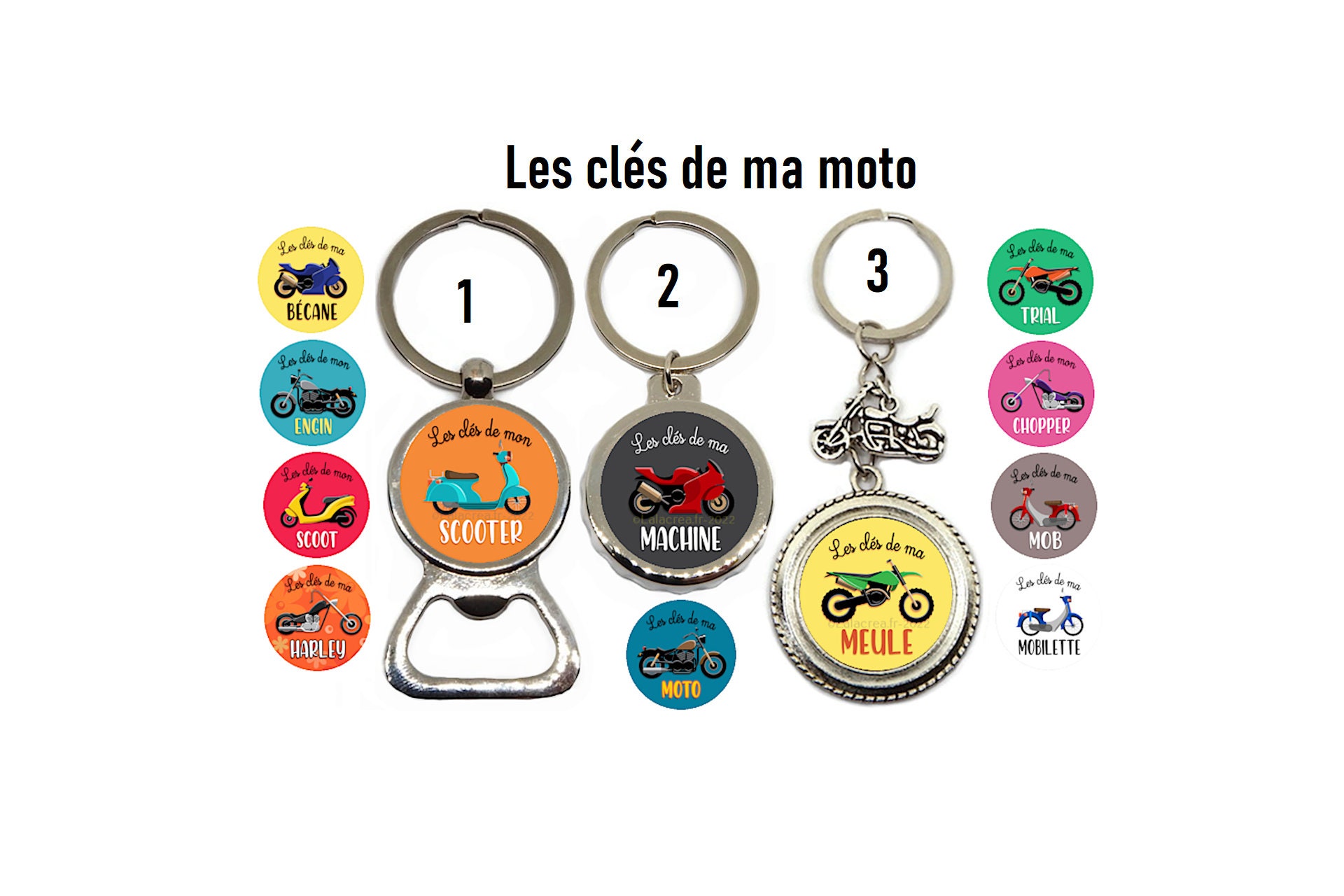 KUSTOM FACTORY Porte Cles Vintage Outils Moto Clé Plate de Serrage Garage :  : Mode