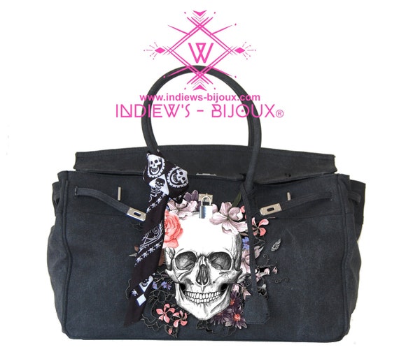 black skull bag