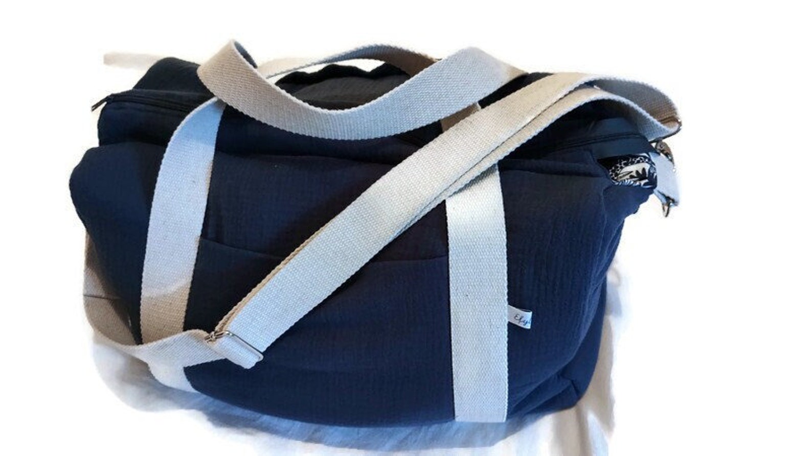Sac à langer en double gaze marine entièrement doublé et ouaté - Etsy