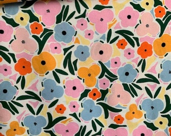 Dashwood fabric, cotton, very floral, from the Week-End Away collection, design by Duchess Plume, very joyful, sold by 50 cm by 110