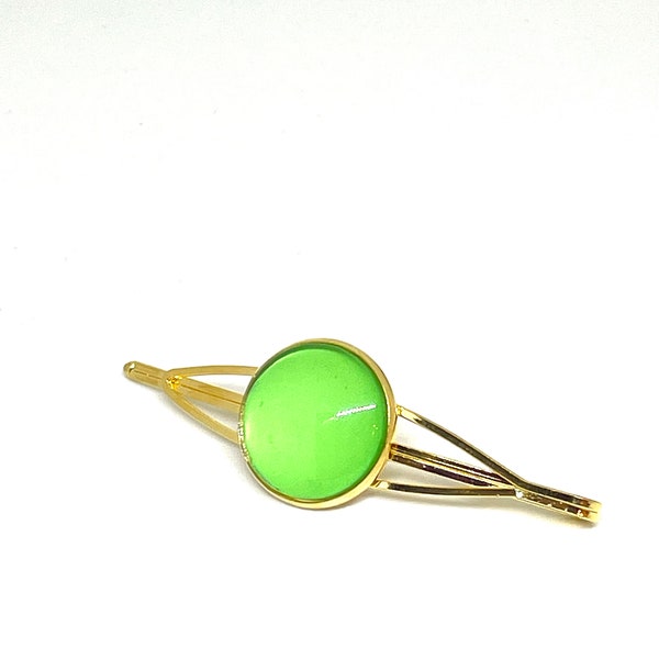 barrette verte fluo