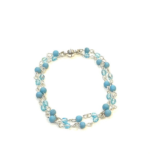 bracelet bleu clair