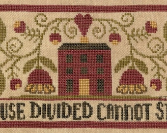 Divided House Cross Stitch Chart by Teresa Kogut
