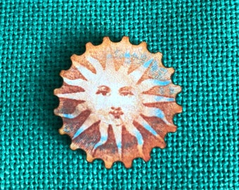 Mini Sun | Wooden Needle Minder | Cover Minder