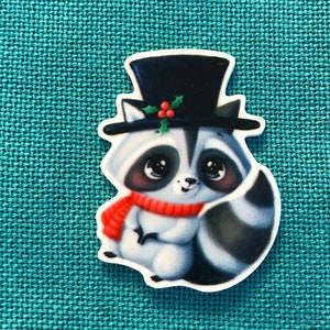 Holiday Raccoon | Needle Minder | Cover Minder