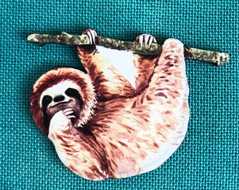 Cute Hanging Sloth Needle Minder