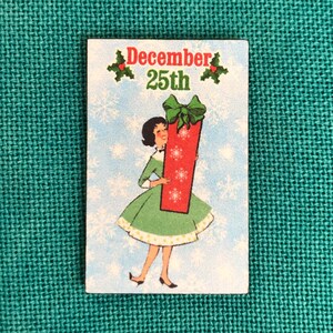 #6 de vacaciones de 1950 / Wooden Needle Minder / Cover Minder