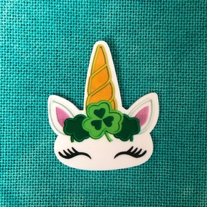 Saint Patrick&#39;s Day Unicorn | Needle Minder | Cover Minder