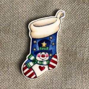 Snowman Stocking Needle Minder