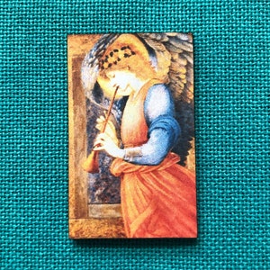 Angelo che suona un Flageolet / Wooden Needle Minder / Cover Minder