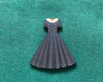 Audrey's Dress | Wooden Needle Minder | Cover Minder