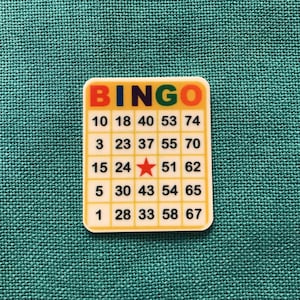 Tarjeta de bingo divertida / Needle Minder / Cover Minder