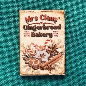 Gingerbread Bakery | Wooden Needle Minder | Cover Minder