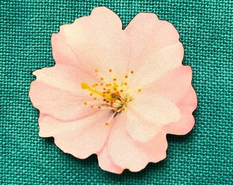 Cherry Blossom | Wooden Needle Minder | Cover Minder