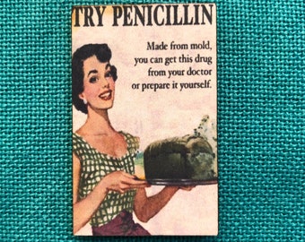 Try Penicillin | Wooden Needle Minder | Cover Minder