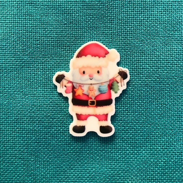 Stringing the Lights - Santa | Needle Minder | Cover Minder