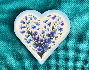 Bluebells | Wooden Needle Minder | Cover Minder