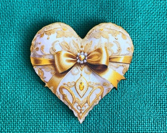 Victorian Heart - Gold