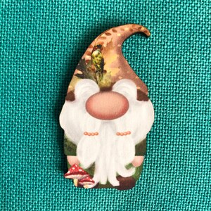 Woodland Gnome #4 Wooden Needle Minder