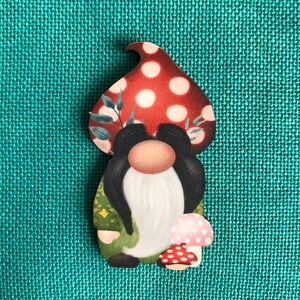 Woodland Gnome #6 Wooden Needle Minder