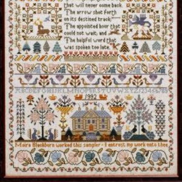 Three Things Sampler | Moira Blackburn | Cross Stitch Chart