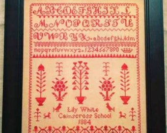 Lily White 1884 Cross Stitch Chart by Lila's Studio