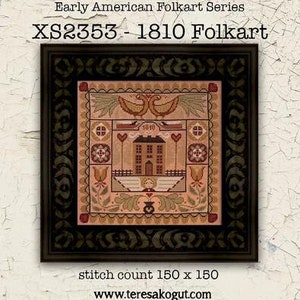 1810 Volkskunst | Teresa Kogut | Kruissteekpatroon