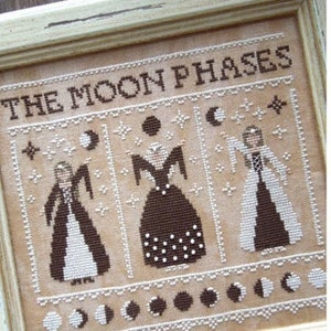 The Moon Phases | The Little Stitcher Cross Stitch Chart