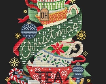 Oh Christmas Tea | Shannon  Christine Designs | Cross Stitch Chart