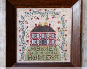 Home Is Where Your Honey Is | Heartstring Samplery | Cross Stitch Pattern